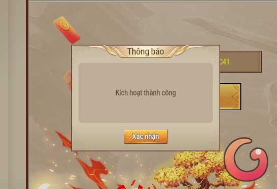 Kích hoạt thành công