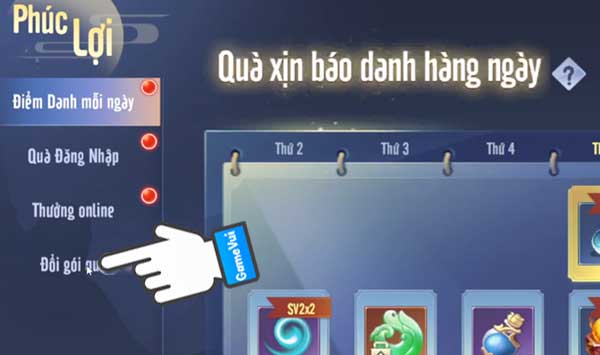 Chọn Đổi gói quà