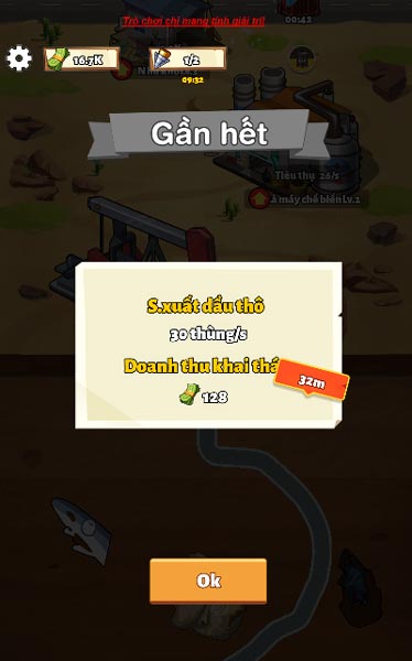 Cố gắng khoan trúng thật nhiều giếng dầu tự nhiên các bạn nhé