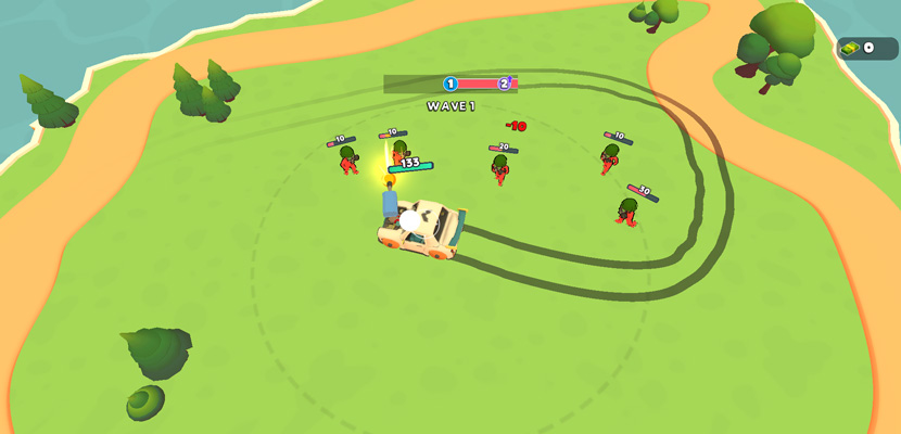 Tham gia vào các trận chiến với chiếc xe mới chế tạo của bạn.