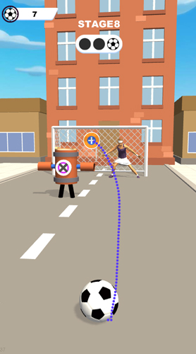 Điều chỉnh đường bóng sao cho tới mục tiêu có sẵn.