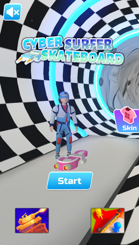 Chơi game Trượt ván đường hầm - GameVui.vn