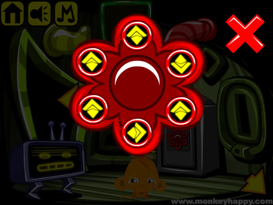 Giải mã dựa theo gợi ý trên các bức tường xung quanh.