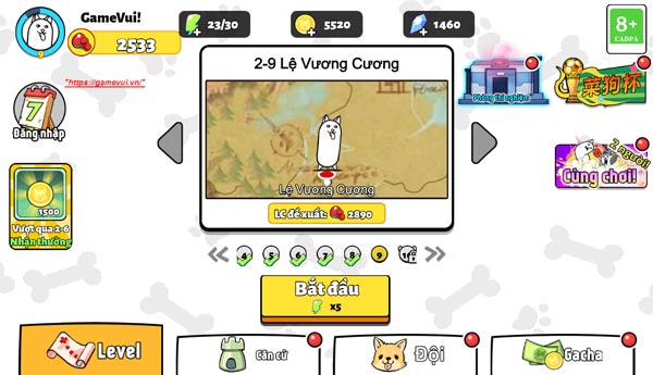 Chơi game Chiến tranh Chó - GameVui