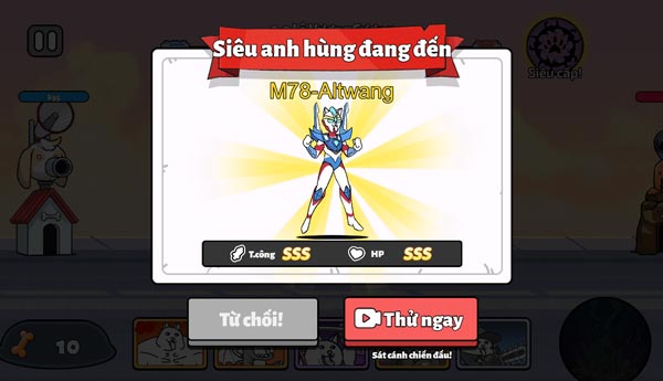 Dùng thử nhân vật với siêu sức mạnh Chó bằng cách xem video QC