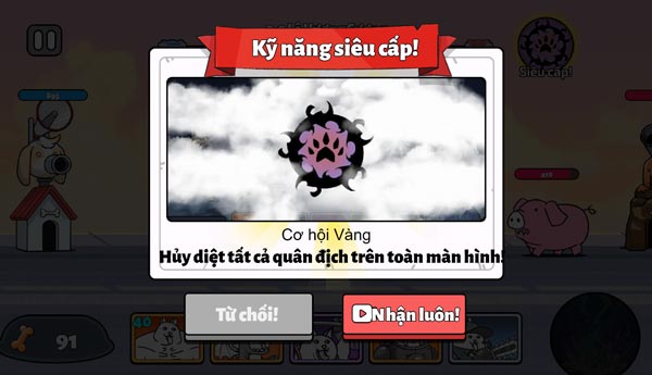 Sử dụng kỹ năng AOE siêu cấp trong tình huống nguy hiểm