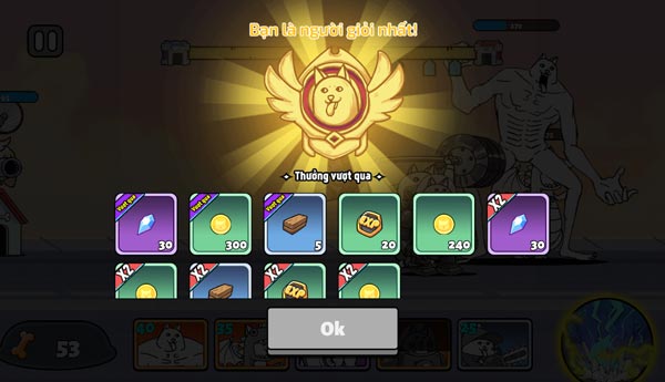 Nhận rất nhiều phần thưởng trong Chiến tranh Chó