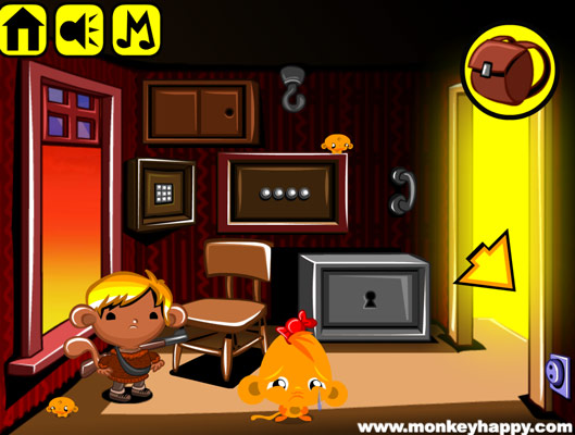 Giúp đỡ chú khỉ ở nhà một mình.