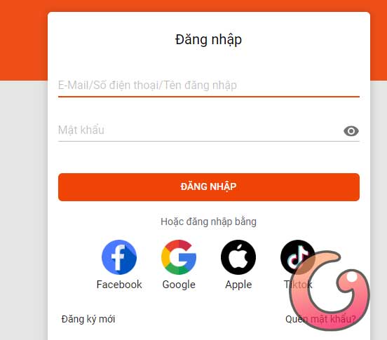 Đăng nhập tài khoản
