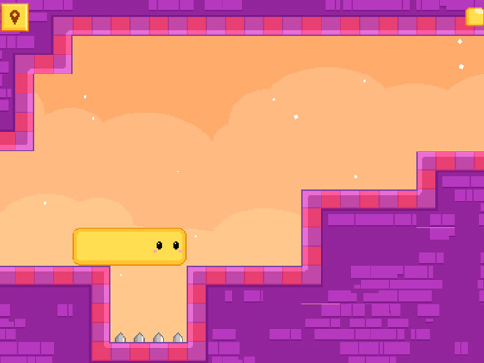 Né tránh các chướng ngại vật bằng cách kéo dài thân thể.