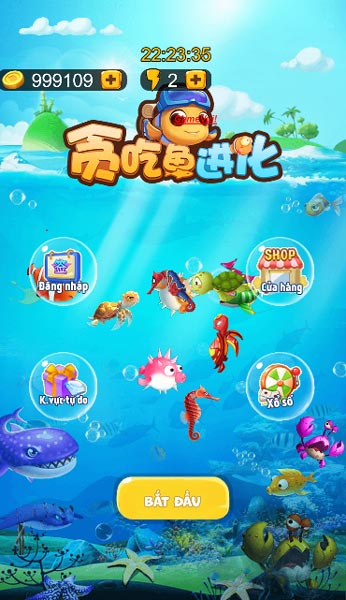 Chơi game Con cá tham lam - GameVui