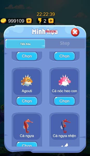 Rất nhiều mẫu Skin nhân vật có trong Shop cửa hàng