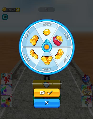 Vòng quay may mắn với nhiều phần thưởng