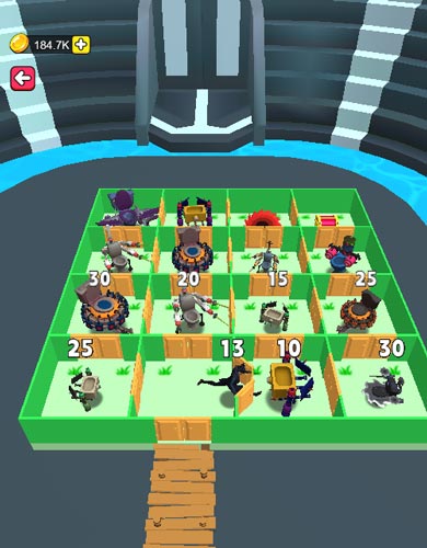 Chọn chiến lược đúng để vượt qua tất cả các ô có chứa quân địch mạnh