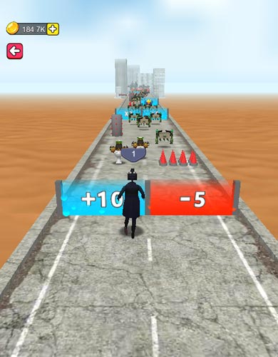 Chế độ chơi chính điều khiển CameraMan thu thập thật nhiều quân lính để tăng sức mạnh