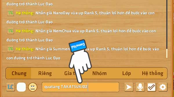 Nhập code