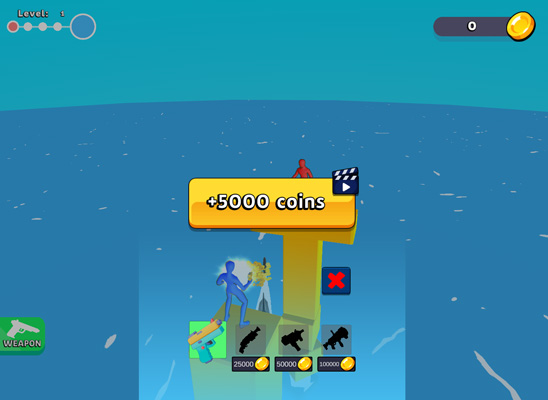 Dùng xa để mua các vũ khí khác.