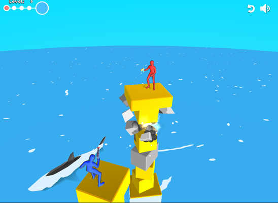 Các khối xám có thể bắn vỡ giúp bạn có lợi thế.