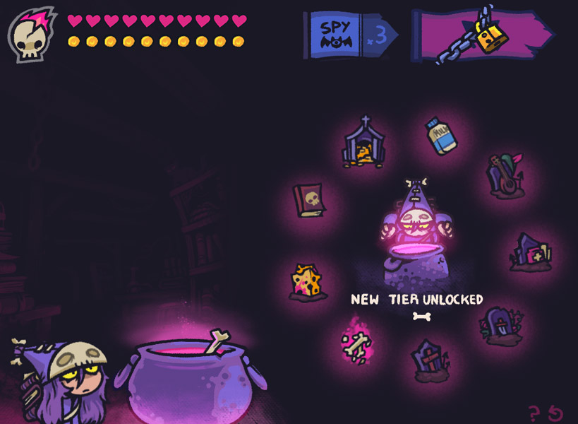 Sau mỗi lần chiến đấu sẽ có nâng cấp các vật phẩm mới.