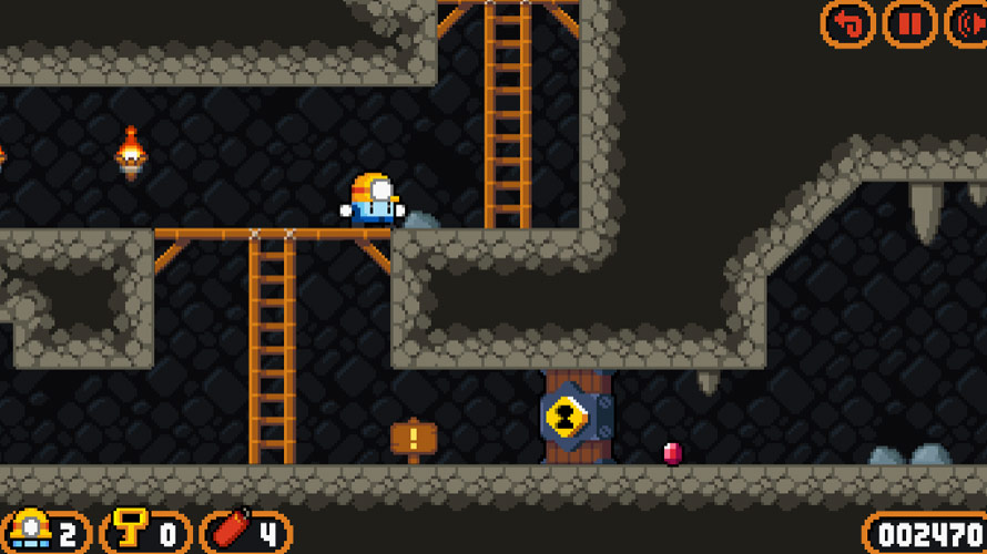 Thu thập toàn bộ kim cương trên đường đi và tìm đường ra cho chú hạt đậu thợ mỏ.