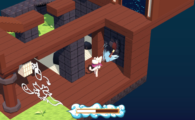 Mở khóa cho cánh cổng bằng cách thổi vào cần gạt.