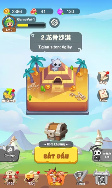 Chơi game Hiệp sĩ Xương - GameVui