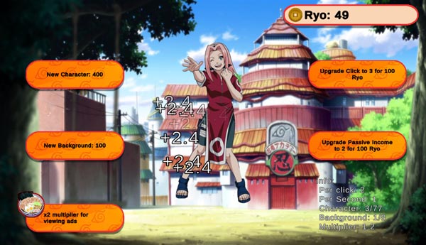 Các bạn hãy thật sự kiên nhẫn, tập trung để mở khóa đầy đủ 77 nhân vật Naruto