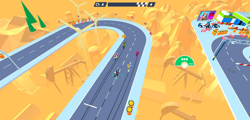 Tham gia vào các cuộc đua xe thú vị.