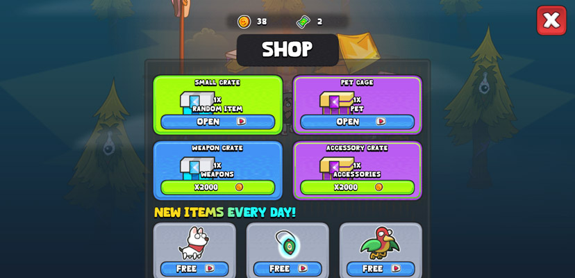 Cửa hàng sẽ liên tục cập nhật những vật phẩm mới.