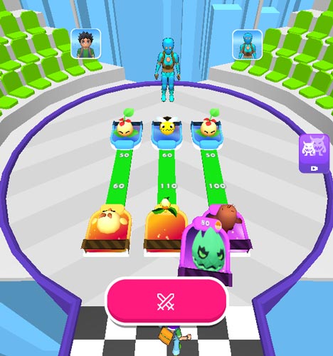 Và chiến đấu với đối thủ dựa vào chỉ số sức mạnh