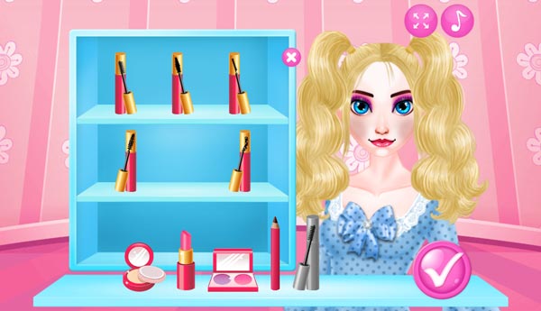 Giúp những cô công chúa trang điểm cho búp bê