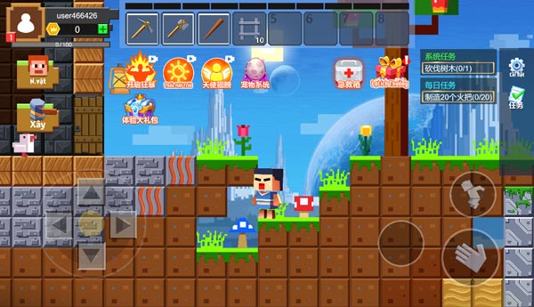 Điều khiển nhân vật Minecraft di chuyển khéo léo