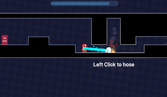 Dùng khả năng phun nước từ miệng để dập lửa.