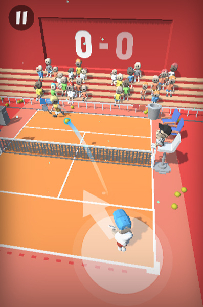 Đánh bóng Tennis sang nhiều hướng khác nhau để đánh bại đối thủ.