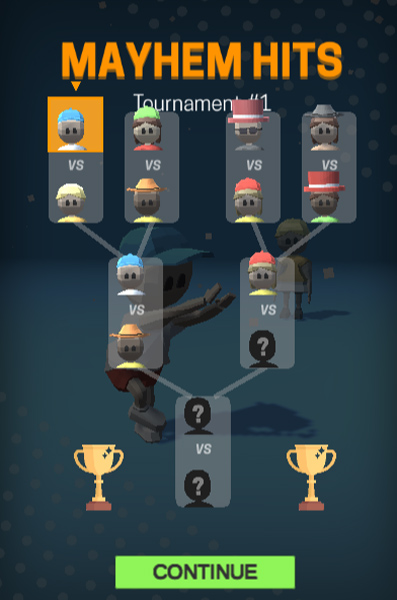 Tham gia vào cuộc thi tranh cúp Tennis.