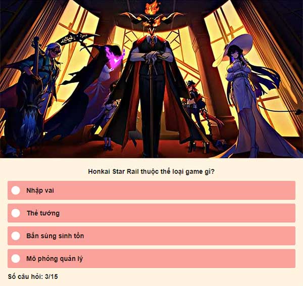 Chọn đáp án đúng