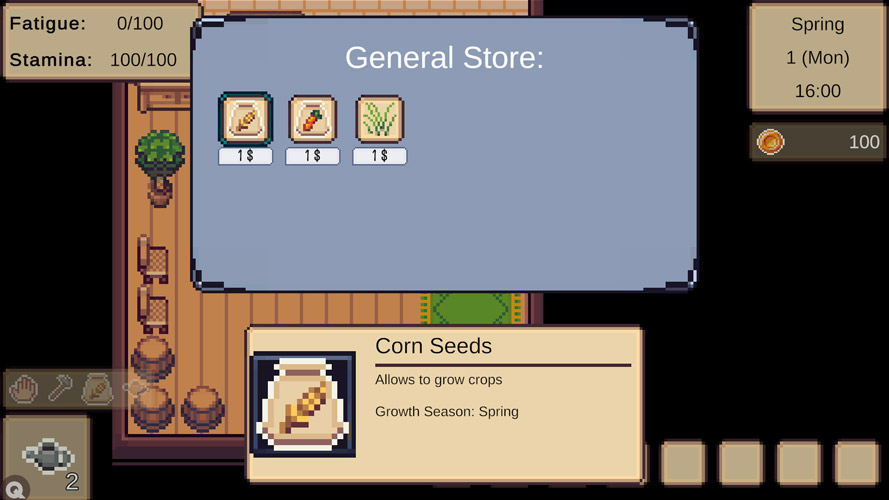 Bán cây và mua thêm những hạt giống cây trồng mới nhé.