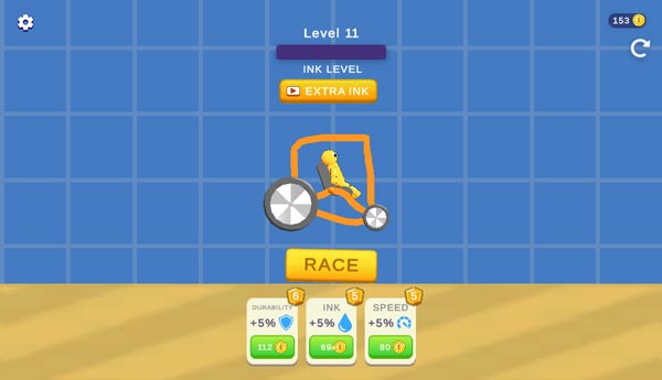 Vẽ và tạo hình xe ô tô đua, nâng cấp chỉ số của xe đua