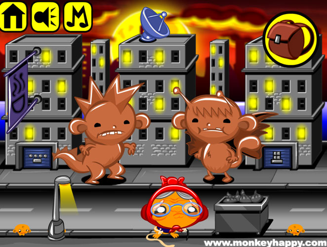 Chơi game Chú khỉ buồn: Đại chiến Khỉ khổng lồ - GameVui.vn