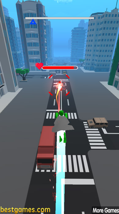 Dùng khả năng bắn tia laze từ mắt để ngăn chặn kẻ thù.