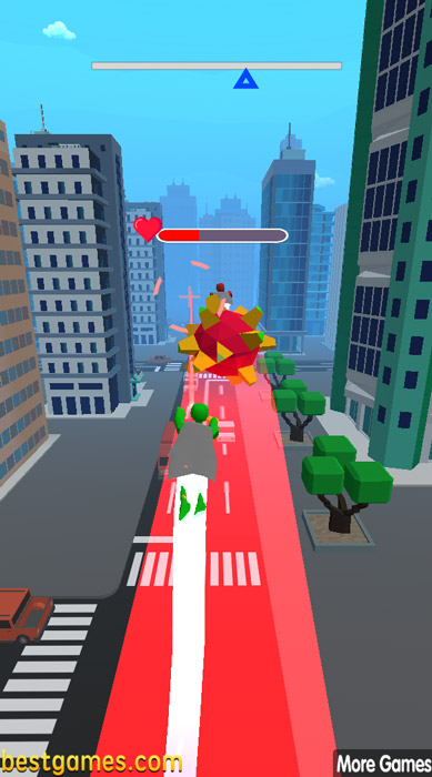 Né tránh bom mà kẻ thù ném ra.