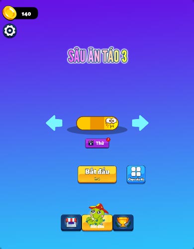 Chơi game Sâu ăn Táo 3 - GameVui