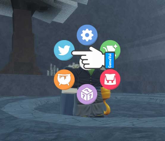 Nhấn vào biểu tượng Twitter