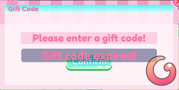 Gift code expired