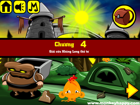 Chơi game Chú khỉ buồn: Giải cứu Khủng long Raptor - GameVui.vn