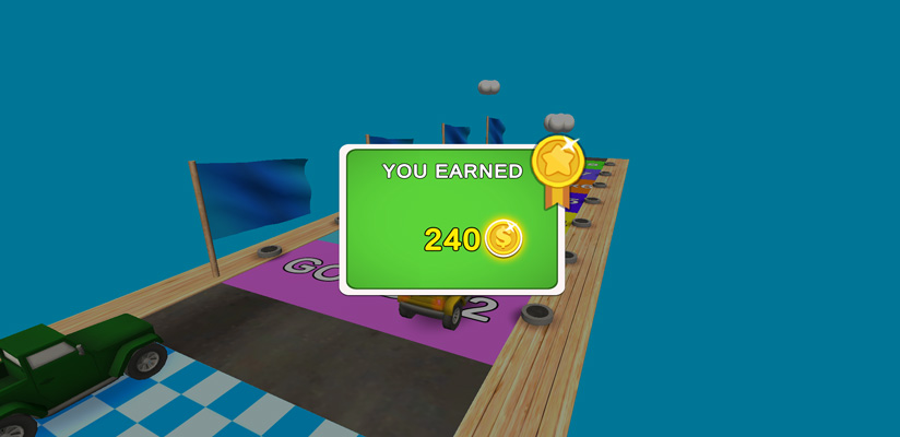 Kiếm các đồng xu sau mỗi trận đua.