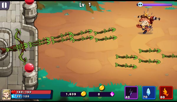 Tiêu diệt những loại quái vật đang đến gần lâu đài GameVui