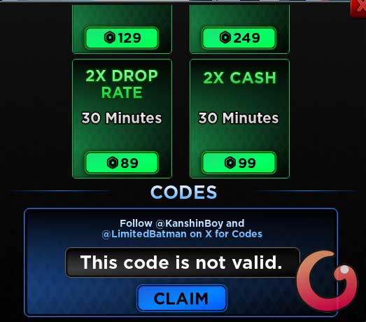 This code is not valid