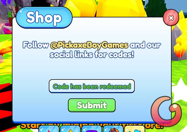 Code has been redeemed