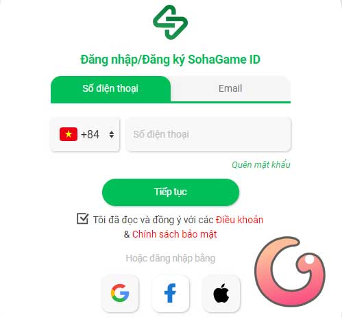 Đăng nhập tài khoản Soha